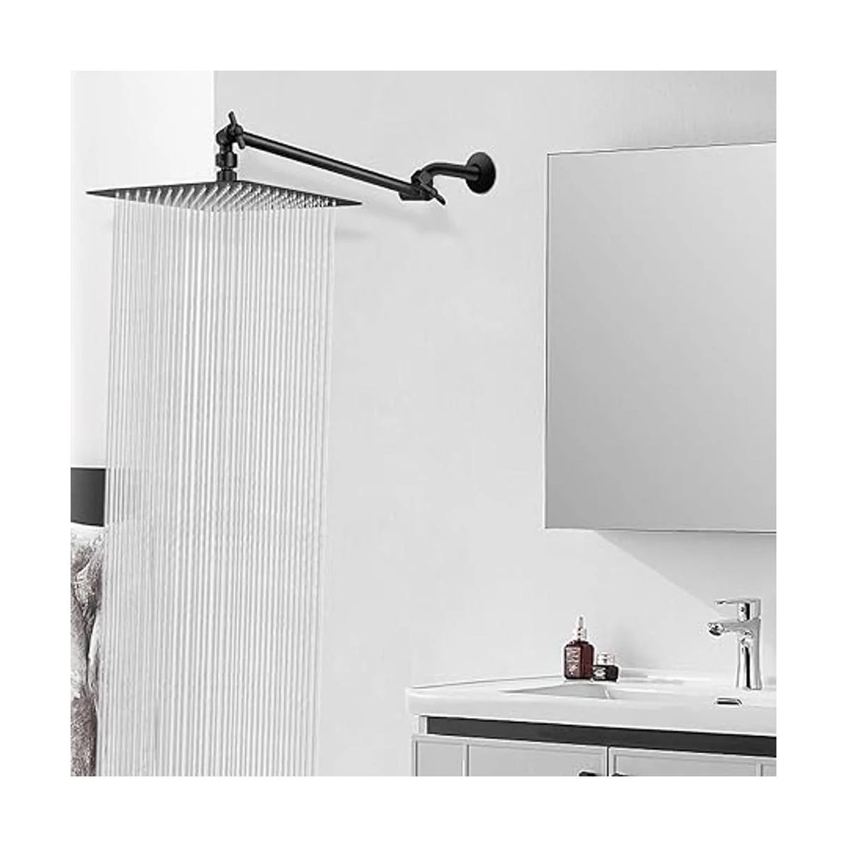 HarJue Cabezal de ducha cuadrado de acero inoxidable de_7