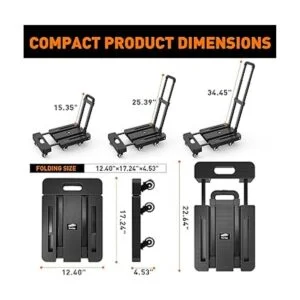 Ronlap Camión de mano plegable carrito plegable para_2