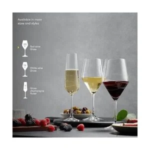 Juego de 4 copas de vino tinto Elegante juego de copas_6