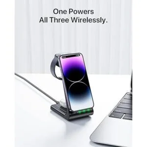 Intoval Estación de carga inalámbrica cargador 3 en 1_2