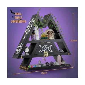 Pracaniz Estante de cristal con cajón de solapa y ganchos_3