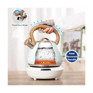 Toptier Hervidor de té tetera silbante con mango de_3