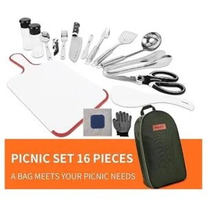 Equipo de cocina para acampar utensilios de cocina juego_4