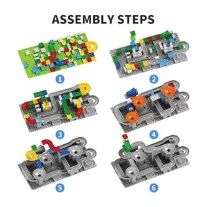Bloques de construcción Marble Run 176 piezas clásicas de_5