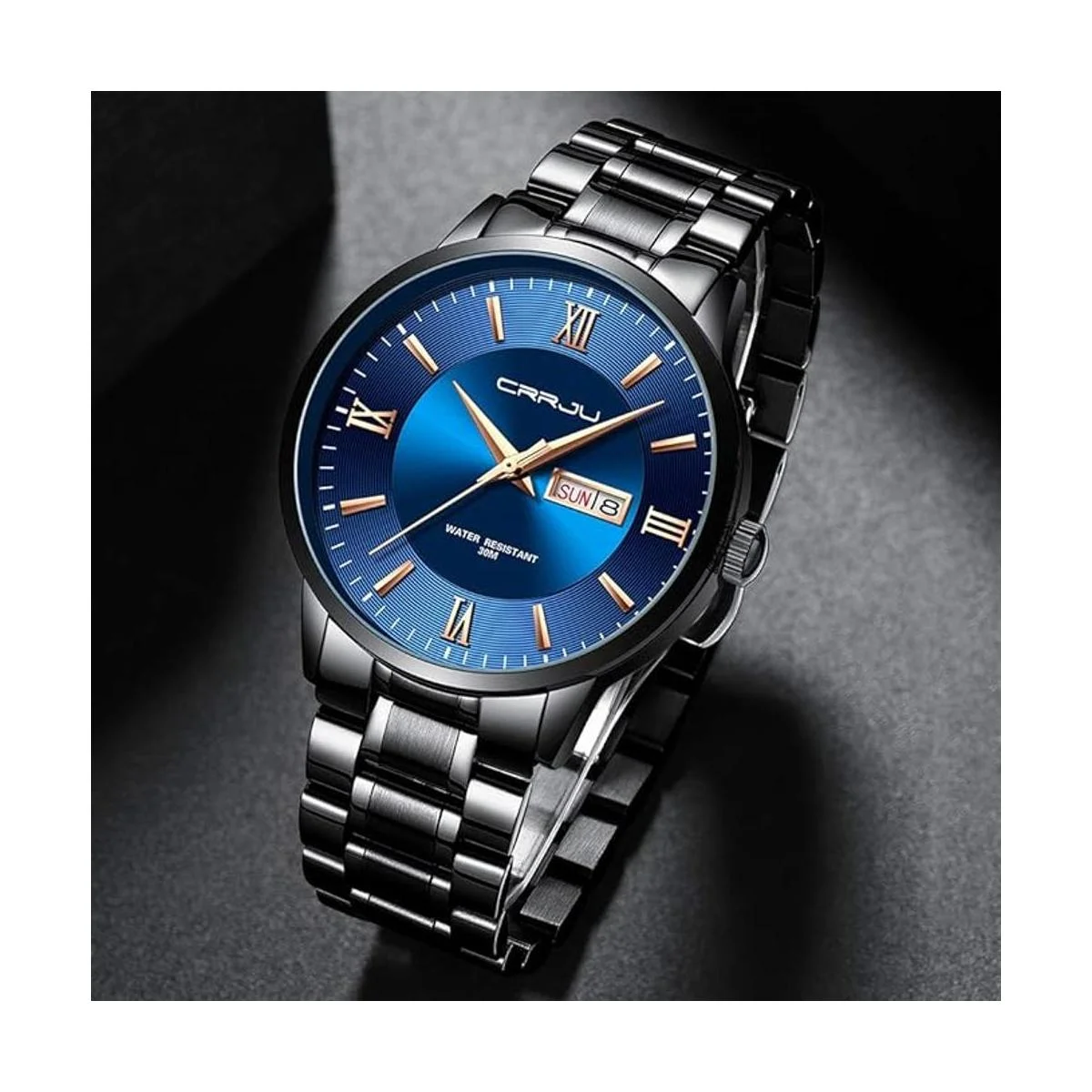 CRRJU Relojes minimalistas casuales de lujo para hombre_3