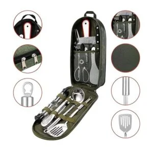 Equipo de cocina para acampar utensilios de cocina juego_5