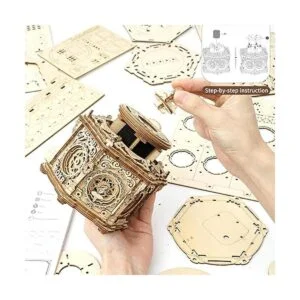 ROKR Caja de música de rompecabezas de madera 3D jardín_4