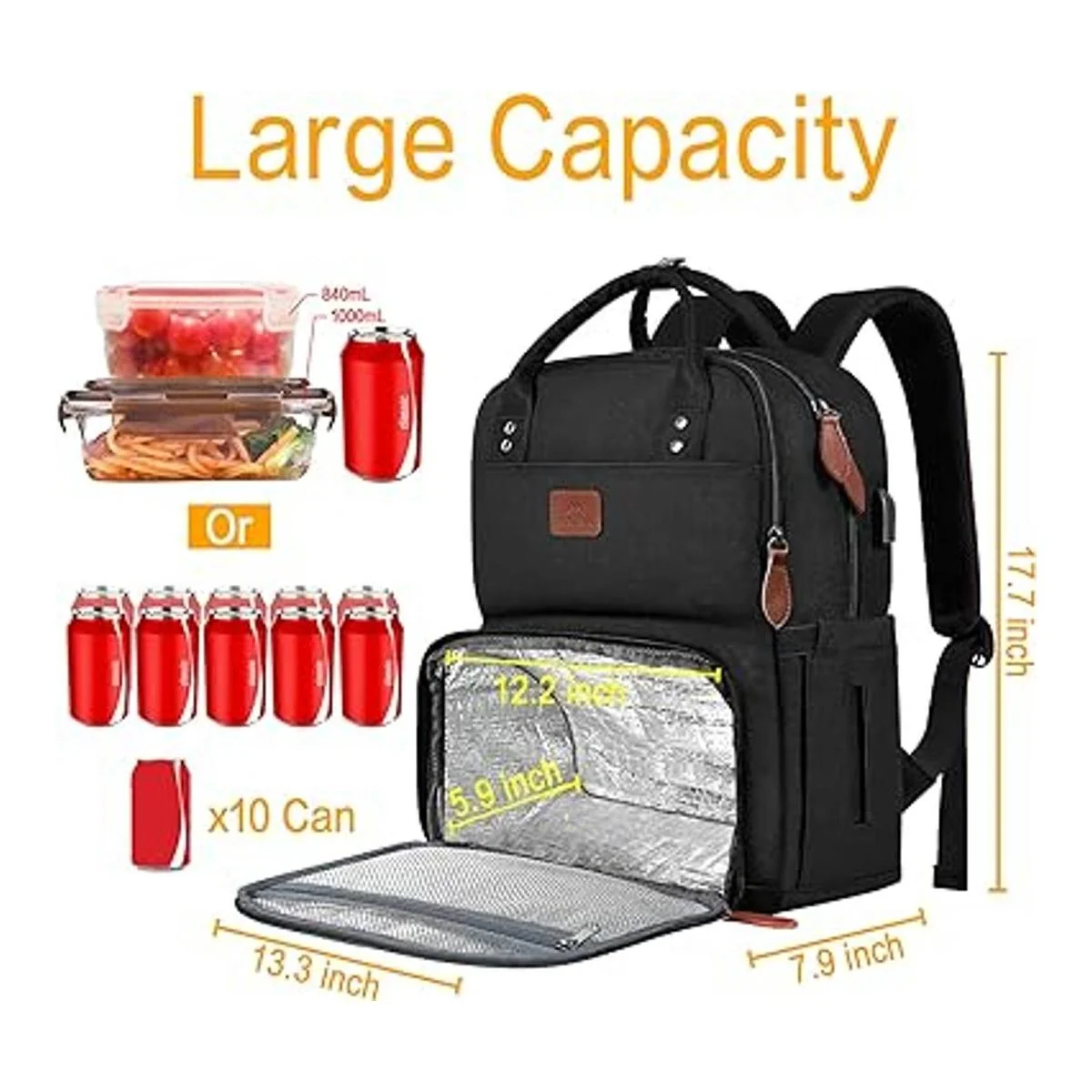 Bolsa de almuerzo y libros de 17 pulgadas para estudiante_3