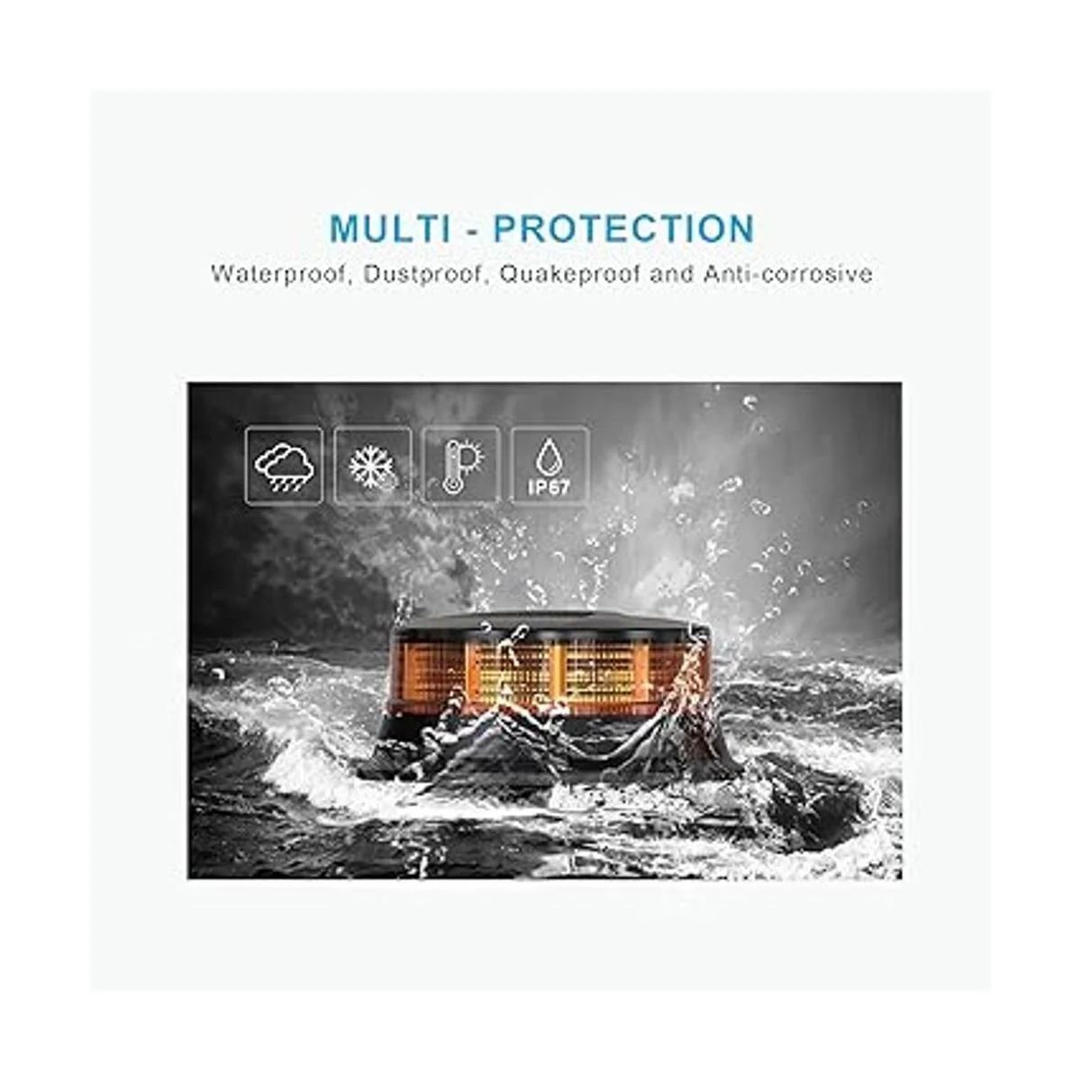 Agrieyes Faro ámbar de 4.2 pulgadas 7 modos intermitentes_5