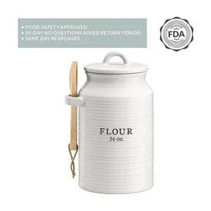 Barnyard Designs Recipiente de cocina de harina para_6