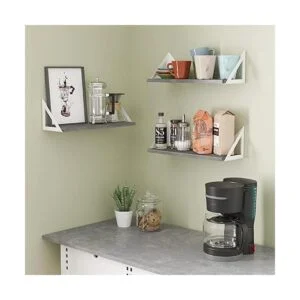 Wallniture Minori Estantes flotantes grises para pared_5