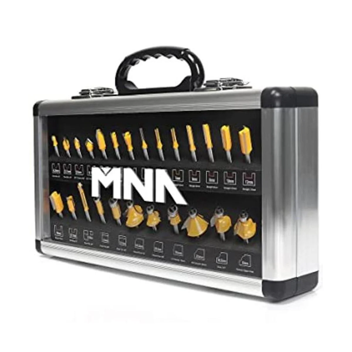 MNA Juego de brocas de enrutador de 25 piezas de 14_1