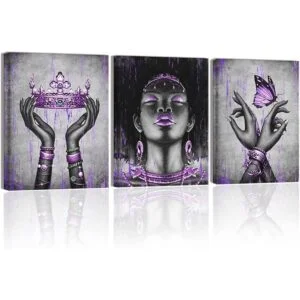 Kalormore Lienzo Giclée de moda para mujer afroamericana_1