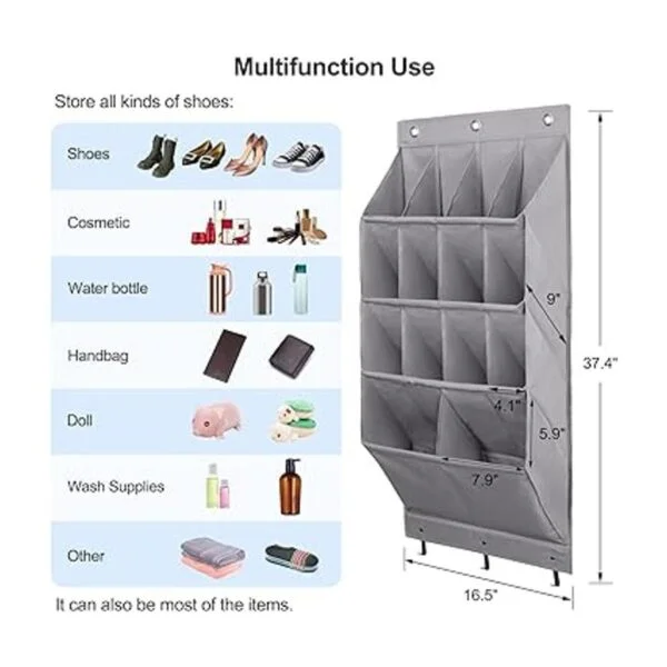 Fentec Organizador de zapatos para colgar sobre la puerta_3