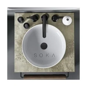 SOKA Grifo de baño de 8 a 16 pulgadas color negro mate_3