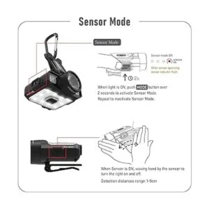 Claymore Capon 120D Luz recargable con clip multiusos_4