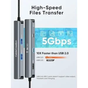 Adaptador multipuerto USB C concentrador CableCreation 6_4