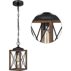 EDISHINE Lámpara colgante de granja lámpara colgante de_1