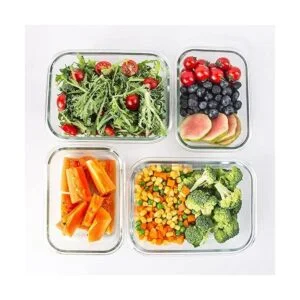 Paquete de 10 recipientes de vidrio para almacenamiento de_6