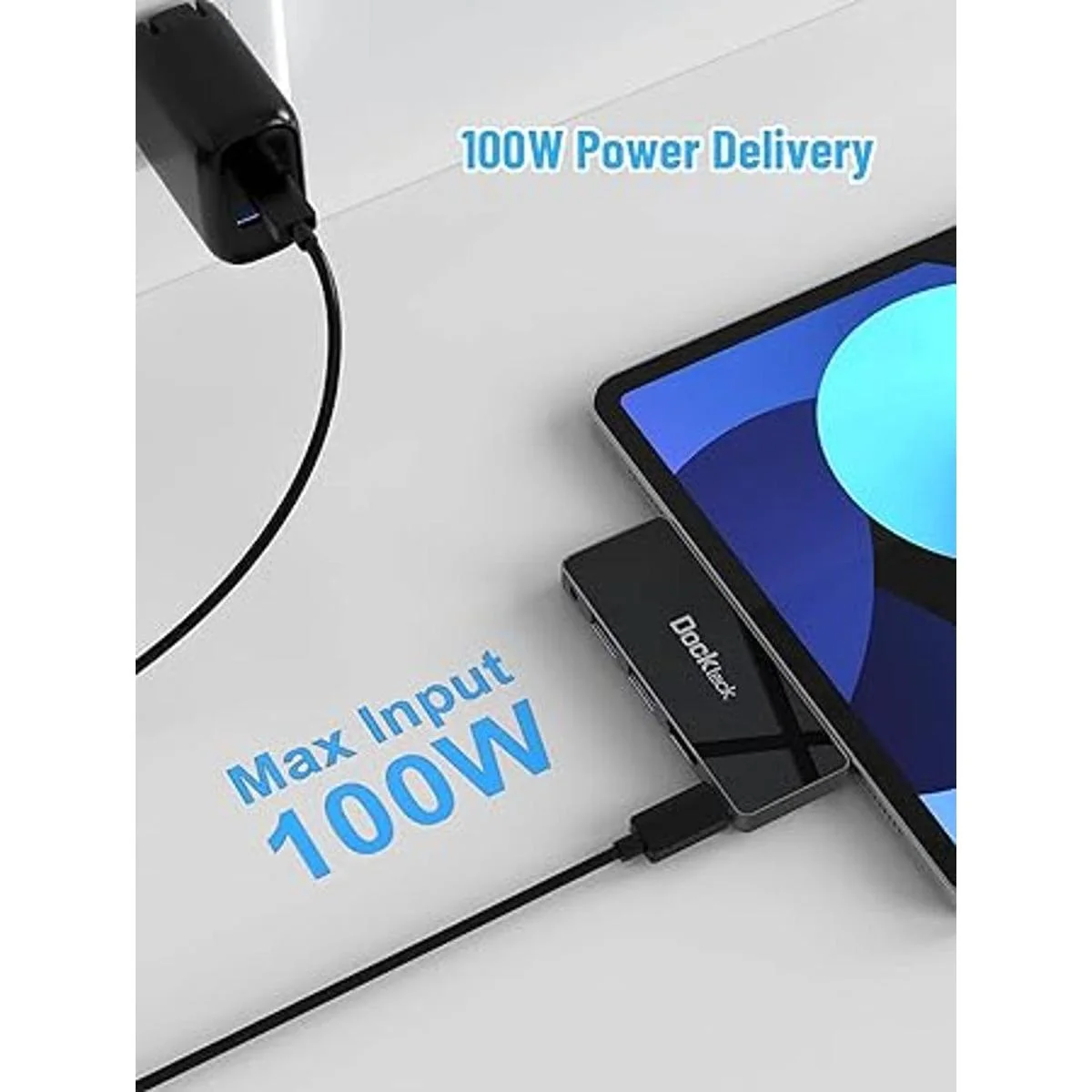 Adaptador de concentrador USB C para iPad Pro Dockteck 5_4