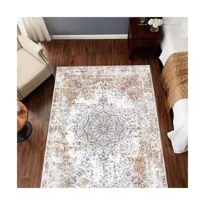 JINCHAN Alfombra persa de 3 x 5 pulgadas estilo vintage_1