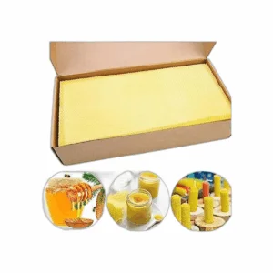 Varybeaty Base de cera de abejas 30 hojas de cera de_1