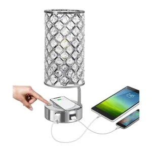 Lámpara de mesa de cristal con control táctil lámpara de_1
