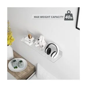 Sezanrpt Estantes flotantes transparentes de 24 pulgadas_4