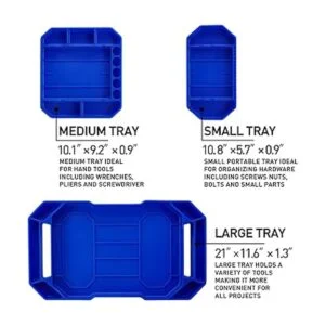 Aocoom 3 bandejas de herramientas grandes antideslizantes_2