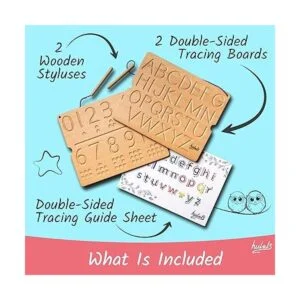 Hulats Montessori Tablas de madera de alfabeto y números_6