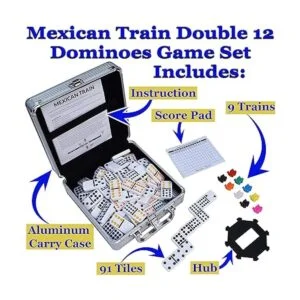 Juego de dominó de tren mexicano para adultos juego de_3