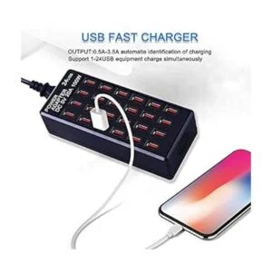 Estación de carga USB de 24 puertos de 100 W 20 A_5