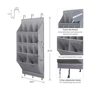 Fentec Organizador de zapatos para colgar sobre la puerta_2