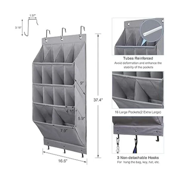 Fentec Organizador de zapatos para colgar sobre la puerta_2
