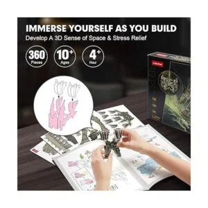 CubicFun 3D Puzzles para adultos LED verde volador_5