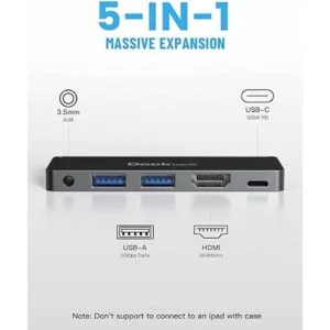 Adaptador de concentrador USB C para iPad Pro Dockteck 5_2