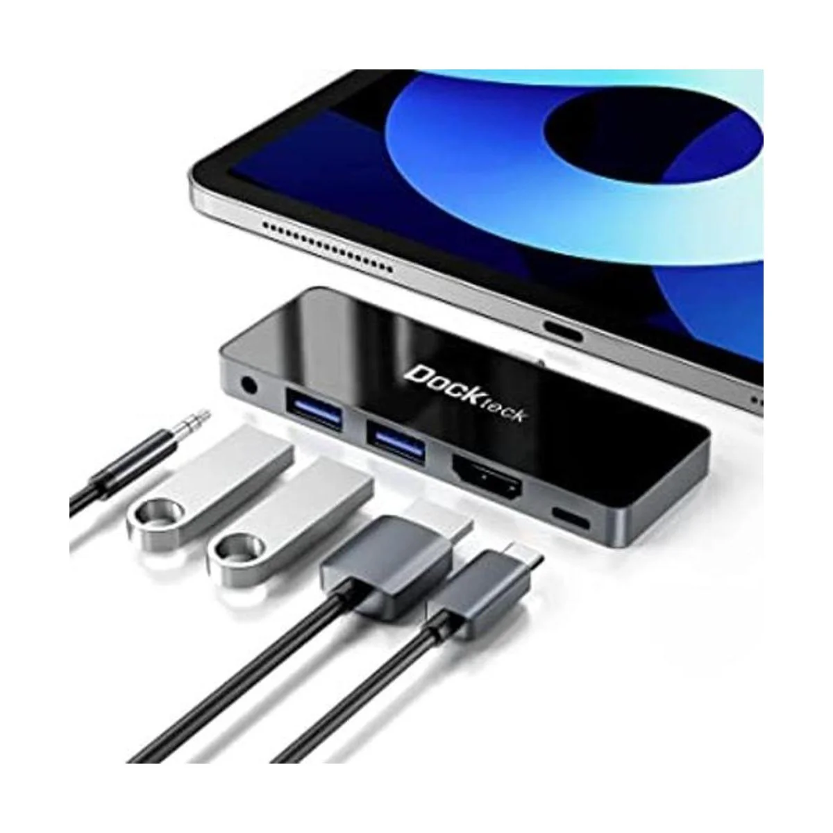 Adaptador de concentrador USB C para iPad Pro Dockteck 5_1