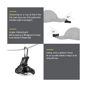 Claymore Capon 120D Luz recargable con clip multiusos_5