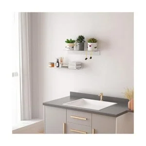 Sezanrpt Estantes flotantes transparentes de 24 pulgadas_2