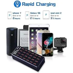 Estación de carga USB de 24 puertos de 100 W 20 A_6