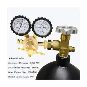 NAKAO Regulador de nitrógeno 0600PSI CGA580 entrada_2