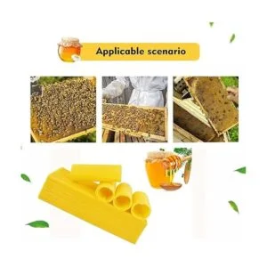 Varybeaty Base de cera de abejas 30 hojas de cera de_3