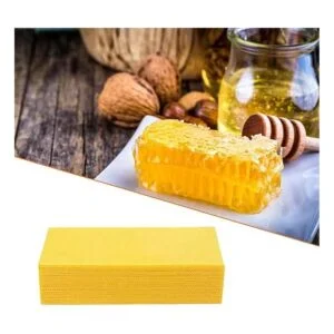 Varybeaty Base de cera de abejas 30 hojas de cera de_5