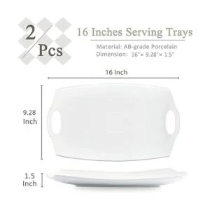 Bandeja para servir con asas bandeja rectangular grande_2