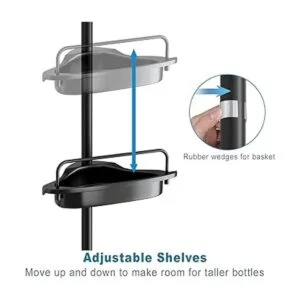 ALLZONE Organizador de ducha resistente al óxido para_6