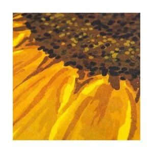 Ukeler Felpudo de interior amarillo girasol para puerta_3