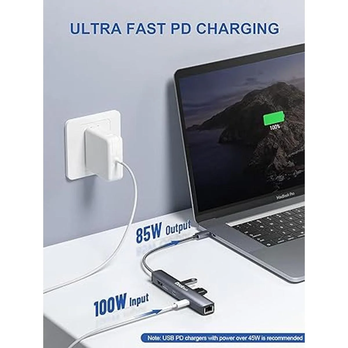 Hub USB C Ethernet HDMI 6 en 1 USBC a 4K 60Hz 100W PD_4