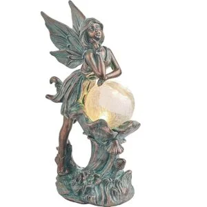 TERESAS COLLECTIONS Estatua de hadas de jardín solar_1
