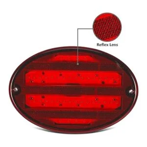 Partsam 2 luces traseras LED ovaladas de 8.5 pulgadas 40_2