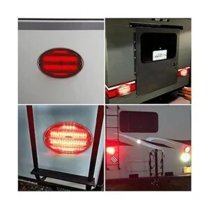 Partsam 2 luces traseras LED ovaladas de 8.5 pulgadas 40_6